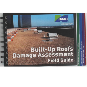 HAAG Roofs Damage Assessment Field Guide & Exterior Cladding Assessment Field Guide for Single-Ply, Tile, Wood, Metal, Built-Up Roofs w/HAAG Panel Membrane Gauge & Shingles 1/12 4/09 Gauge 10-Pack