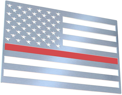 Flag-It 3D USA Flag Emblem Decal Car Truck - 2 Pack (Red Driver And Passenger)
