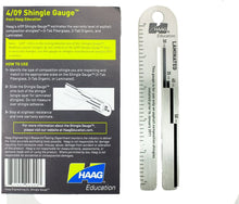 Haag 4/09 and 12/1 shingle gauges