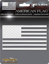 Cruiser Accessories 83083 American Flag 3D-Cals Raised Adhesive Decal, Chrome