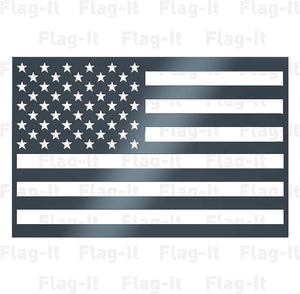 Flag-It 3D American Flag Emblem Decal 2-Pack (Black Driver And Passenger)