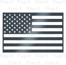 Flag-It 3D Car Truck Decal Sticker Emblem Stainless Steel American (Black)
