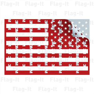 Flag-It 3D Automotive Car Truck Jeep Ram Emblem Badge American USA (Chrome)